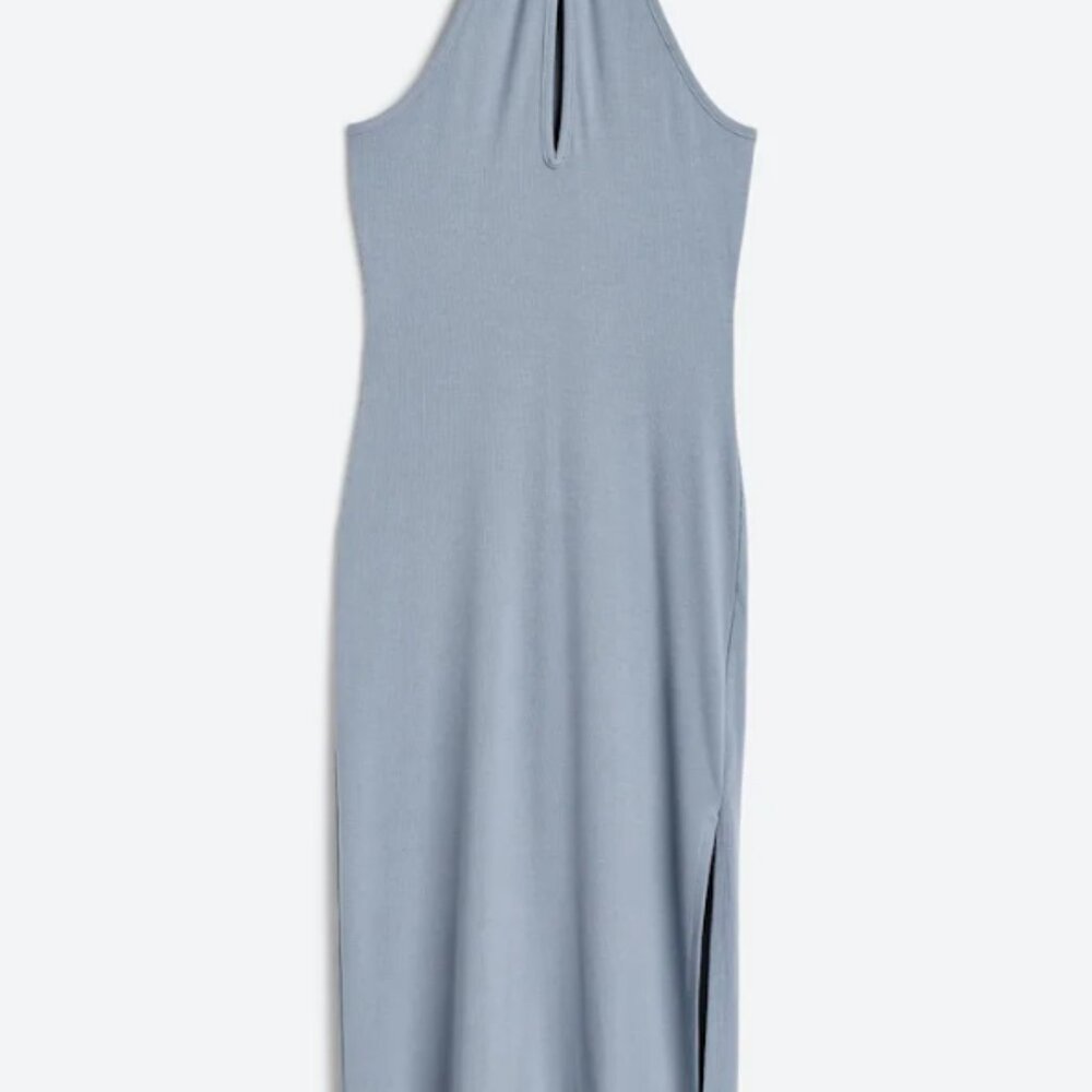 WAYF - Large Sleeveless Turtleneck Knit Midi Dress - Picture 2 of 5